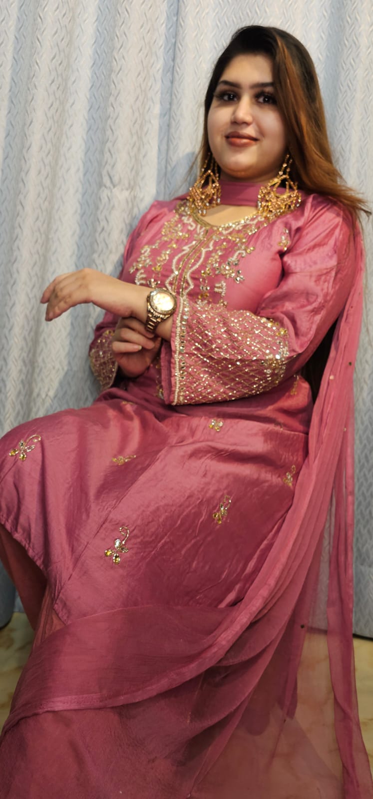 ঈদ স্পেশাল কারচুপি থ্রি পিস